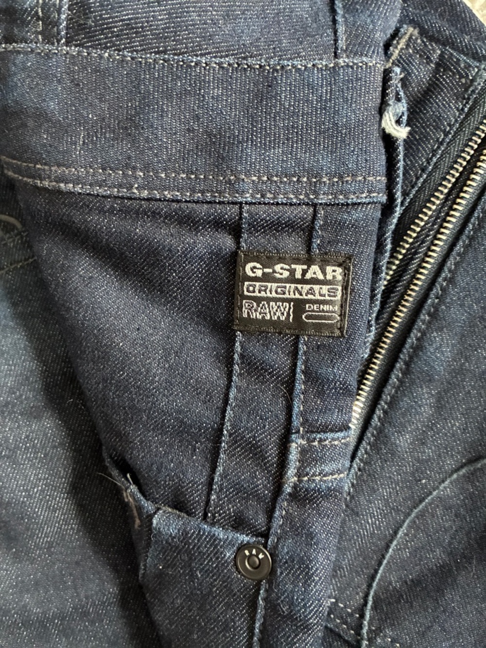 G-Star RAW Size M Vintage Y2K Strapless Denim Dress - Dark Blue - Picture 6 of 8